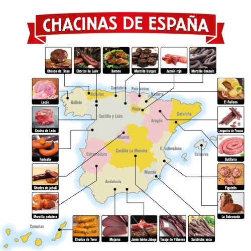 Mapa embutidos de España